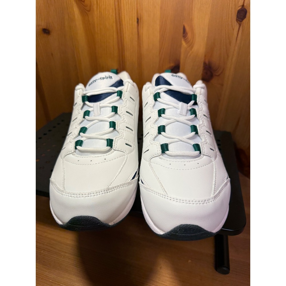 Easy Spirit Walk Run Womens White Green Navy Sneakers Size 11W